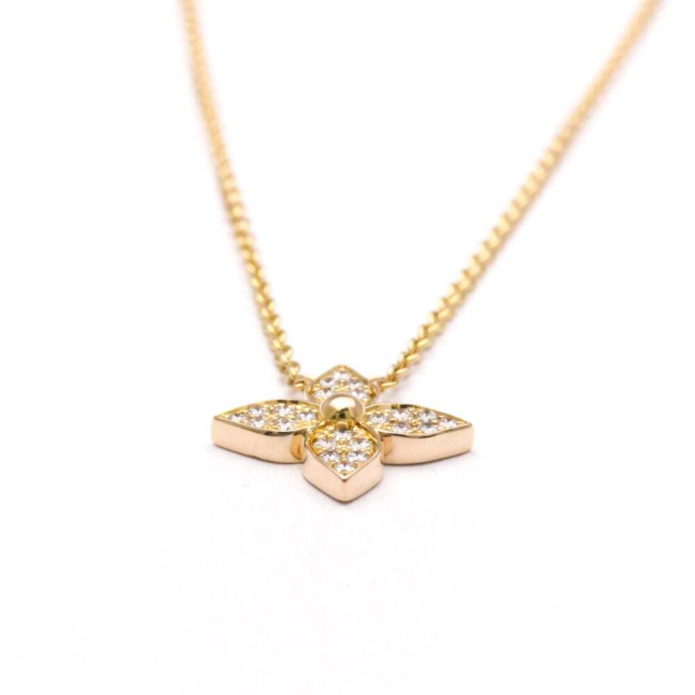 Louis Vuitton Pandantif Star Blossom Diamond Necklace Q93522 Pink Gold (18K) ... - Picture 4 of 12